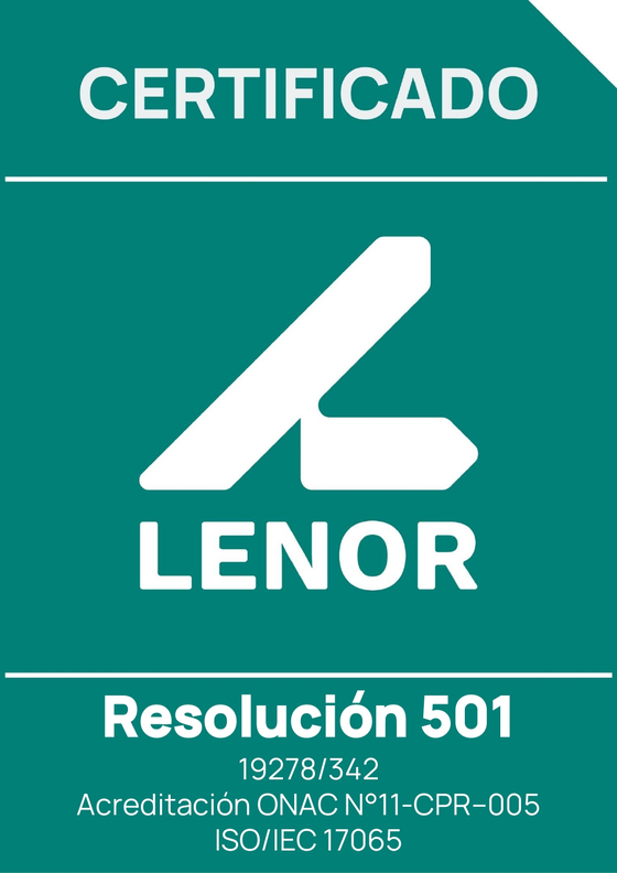 Sello de certificación Lenor - Ferreaccesorios WB